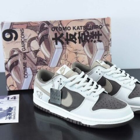 Otomo Katsuhiro x NK SB Dunk Low "Steamboy OST" 大友克洋 麂皮摩卡小熊货号：LF0039 031