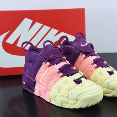 Nike Air More Uptempo （GS）紫罗兰男女同款运动鞋  货号：AV8237-800