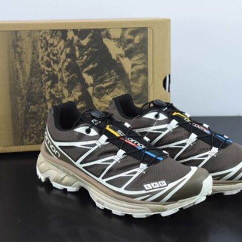 Salomon 萨洛蒙 XT-6 迷雾蓝 复古机能潮流休闲跑鞋 410864