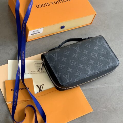 LV M61698 ZIPPY XL 黑花钱夹