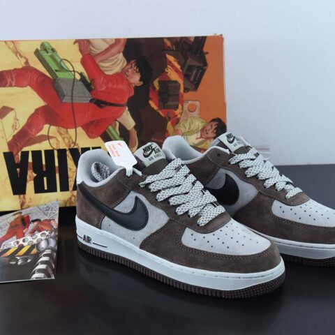 AKIRA×Nike Air Force 1 Low ’07 摩卡黑 满天星配色 空军一号低帮休闲板鞋 货号：DC3366-323