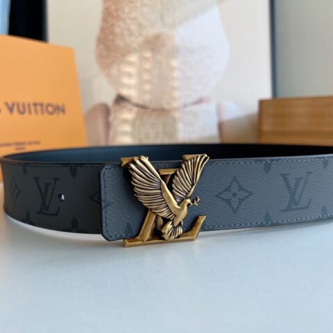 LV/路易威登   经典Monogram 图案Dove  双面腰带