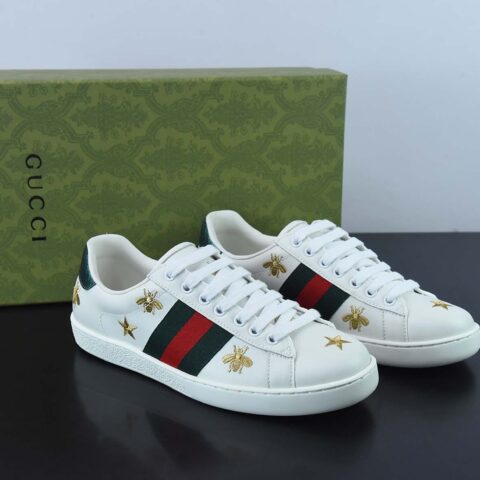 Gucci古驰    小白鞋系列 经典小蜜蜂低帮休闲板鞋