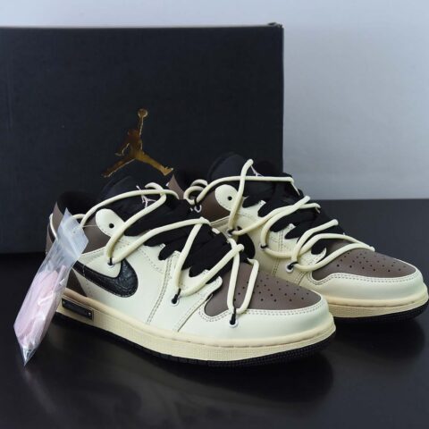 Nike Air Jordan 1 Low"Black/Mystic Green"AJ1乔丹一代绑绳低帮经典复古文化休闲运动篮球鞋 货号：553560-062
