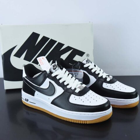 Nike Air Force 1 Low '07 “黑白生胶”低帮空军一号 货号：AW2296-002