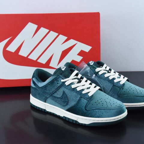 Nk Dunk Low "Dark Teal Velvet" 天鹅绒深绿色 SB低帮休闲板鞋 货号：DZ5224-300