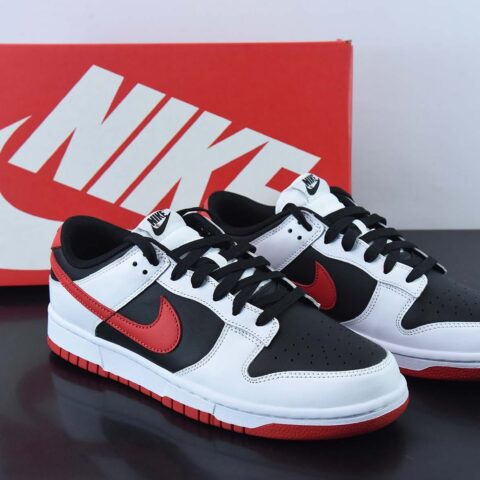 Nike Dunk Low 耐克 低帮复古休闲板鞋白黑红 货号FD9762-061