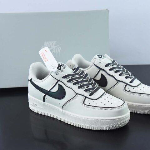 Nike Air Force 1 '07 Low 米黑炫彩“夜魔侠”空军一号低帮运动休闲板鞋货号：BQ0086-365