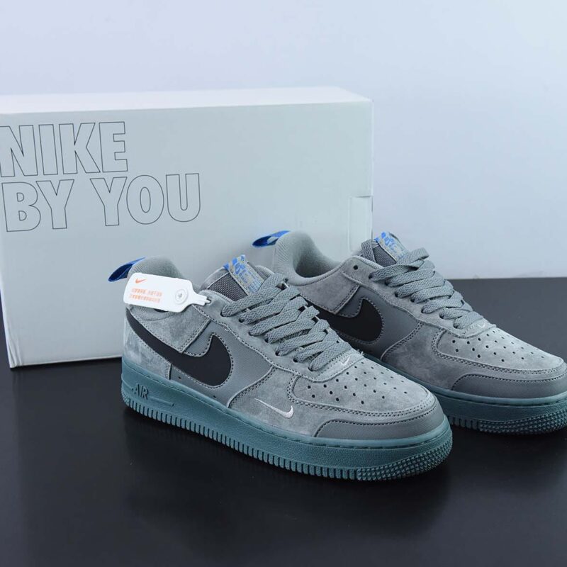 Nike Air Force 1 AF1 空军一号/低帮 灰黑 刺绣 解构货号：DD6709-002