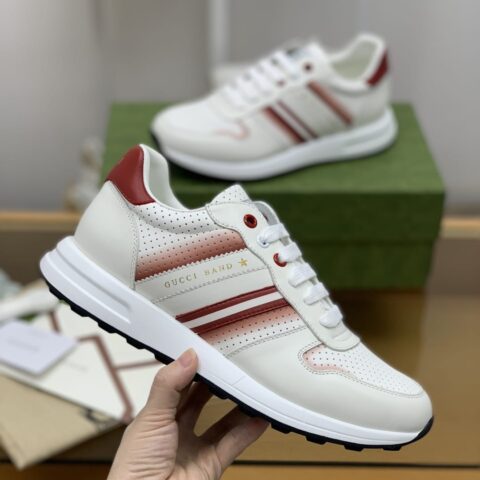Gucci古驰   拼色双G男士运动跑鞋