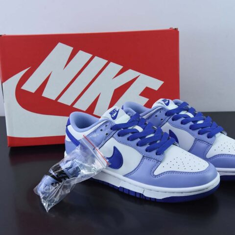 NKDunk Low GS 'Blueberry' 白紫蓝莓低帮休闲板鞋  货号：DZ4456-100