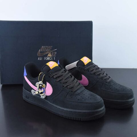 NIKE Air Force 1 '07 黑粉联名 联名空军一号低帮运动休闲板鞋 货号：CD0887-001