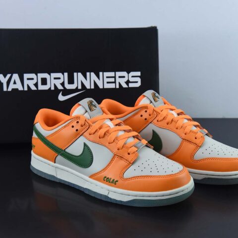 Florida A&M x Nike Dunk Low "COLAC" 白绿橙低帮休闲板鞋 纯原大厂出品 货号：DR6188 800