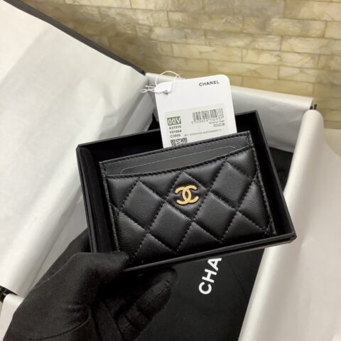 Chanel 原单进口羊皮卡包 A31510羊皮/金扣