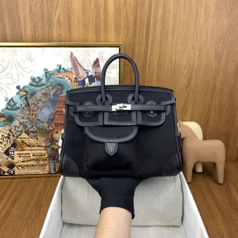 Hermès Birkin cargo 25 包型 黑色