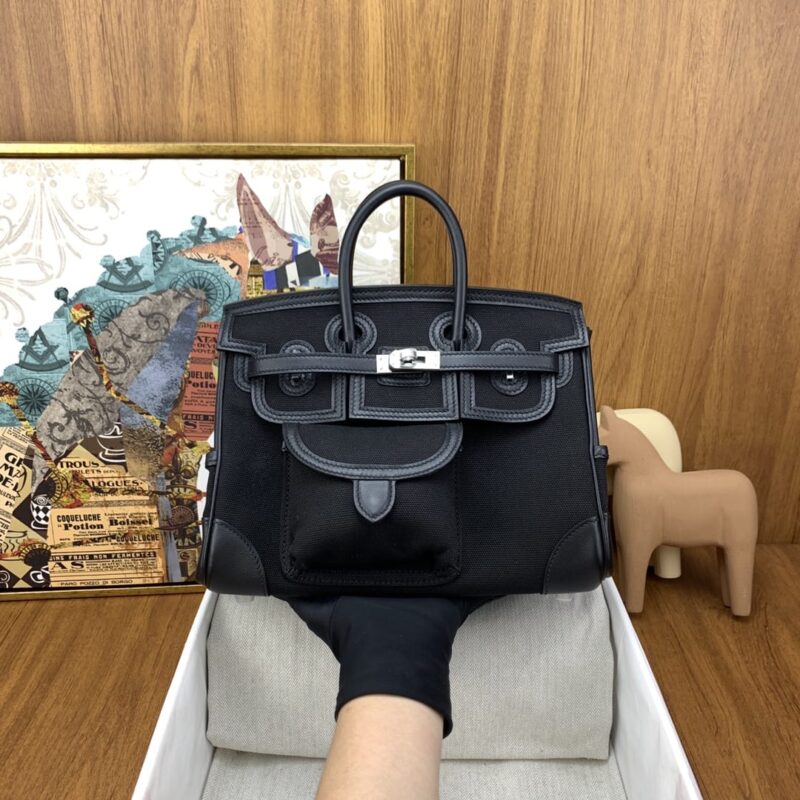 Hermès Birkin cargo 25 包型 黑色