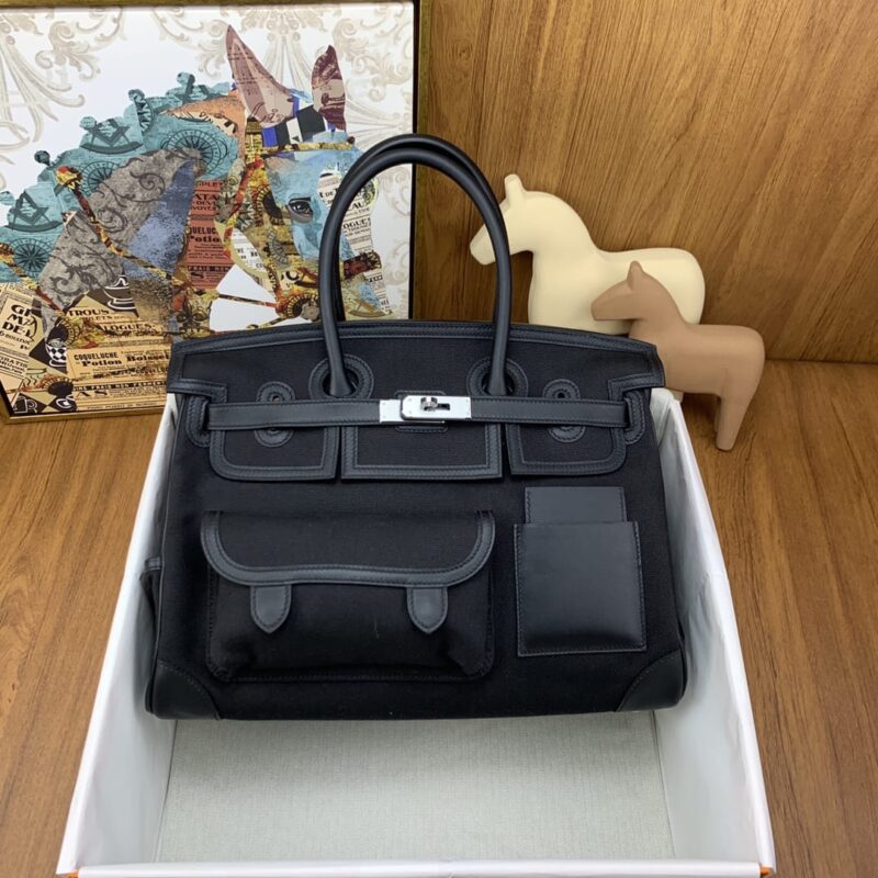 Hermès Birkin 35 Cargo 布包 黑色