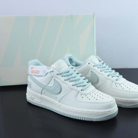 Nike Air Force 1 07 Low “米蓝鳄鱼皮”纽约限定空军一号低帮休闲板鞋 3M反光货号：PQ5636-226