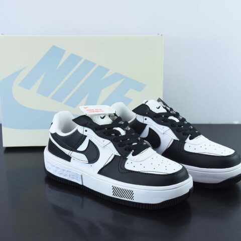 NK Wmns Air Force 1 Fontanka"Black/White/Grey"空军一号错位解构系列黑白深灰”低帮休闲板鞋 CW6688-611