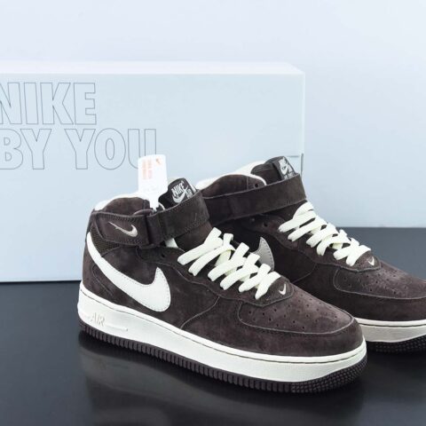 Nk Air Force 1'07 Mid QS 咖啡色 空军一号中帮休闲板鞋 DM0107-200