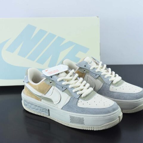 Nike Air Force 1 AF1 空军一号/低帮 白灰棕 解构低帮休闲板鞋 货号：CW6688-802