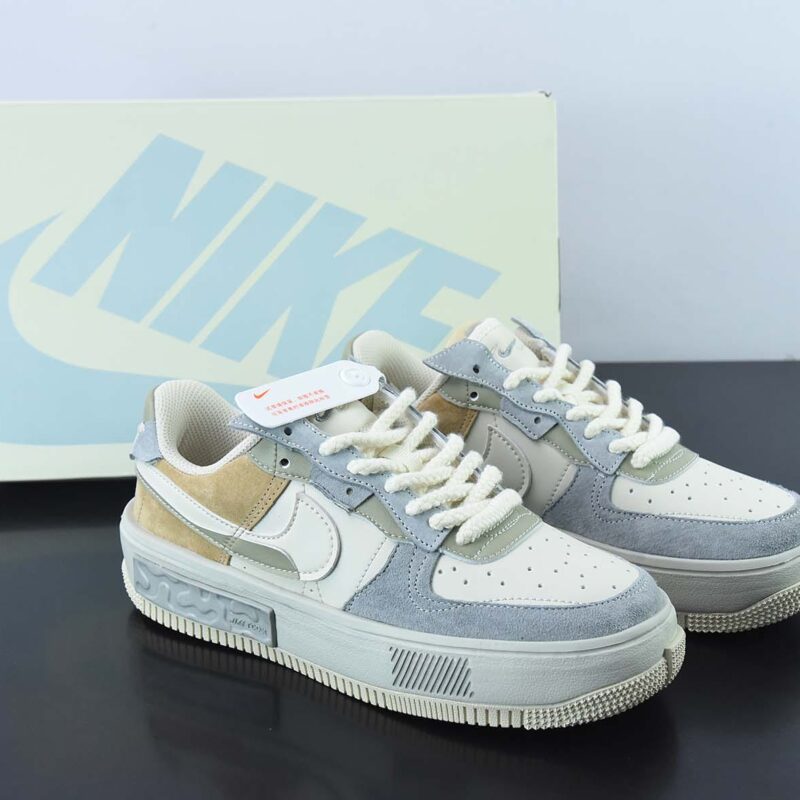 Nike Air Force 1 AF1 空军一号/低帮 白灰棕 解构低帮休闲板鞋 货号：CW6688-802
