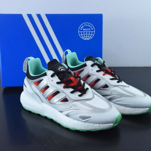 Adidas Originals ZX 2K Boost 2.0低帮高弹复古休闲运动百搭跑鞋