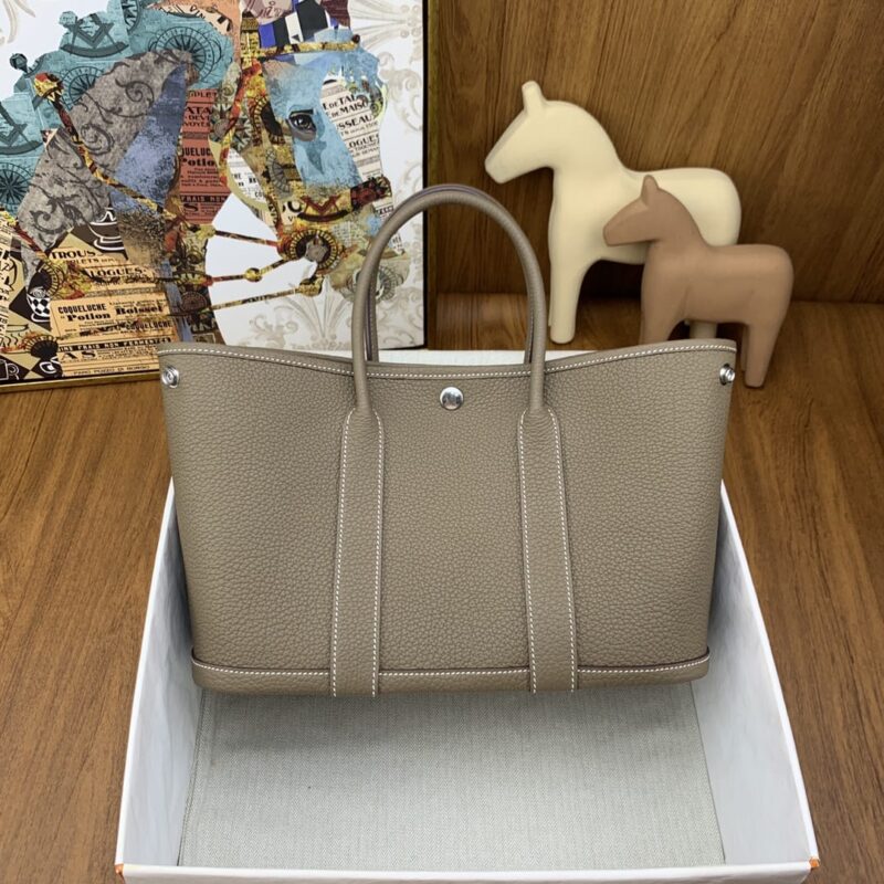 Hermès garden party 30 negonda皮 18大象灰 银扣