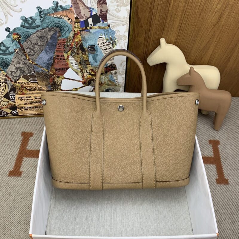 Hermès garden party 花园包 30 Negonde 皮 OM奶茶色
