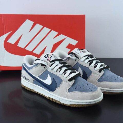Nike Dunk Low SE “85” 双勾🎄圣诞灰兰 圣诞老人涂鸦低帮休闲板鞋 货号：DO9457 109