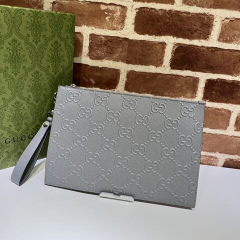 GUCCI古驰GG印花压纹手拿包625569