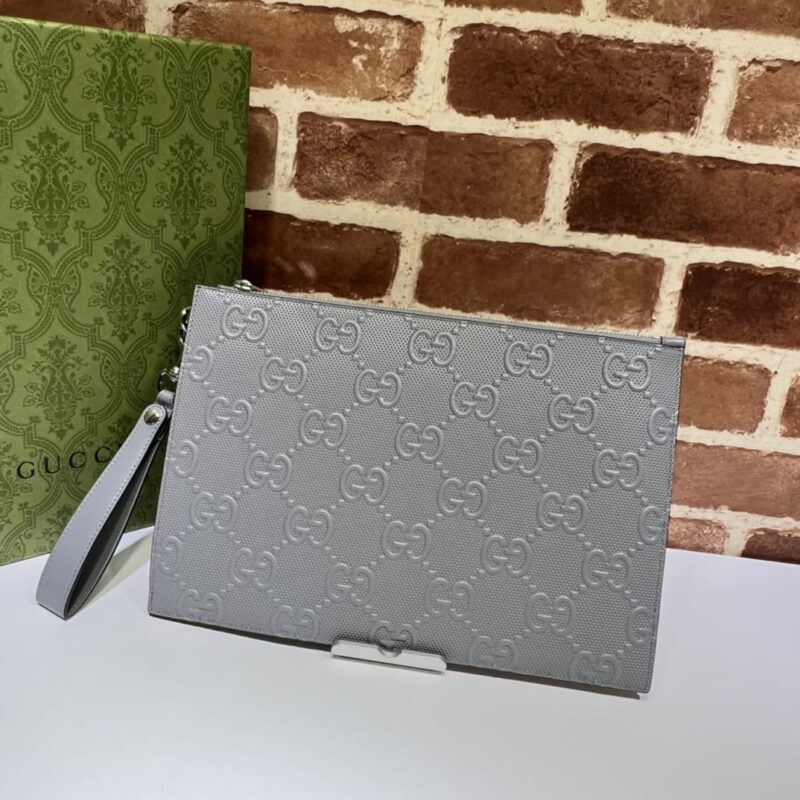 GUCCI古驰GG印花压纹手拿包625569