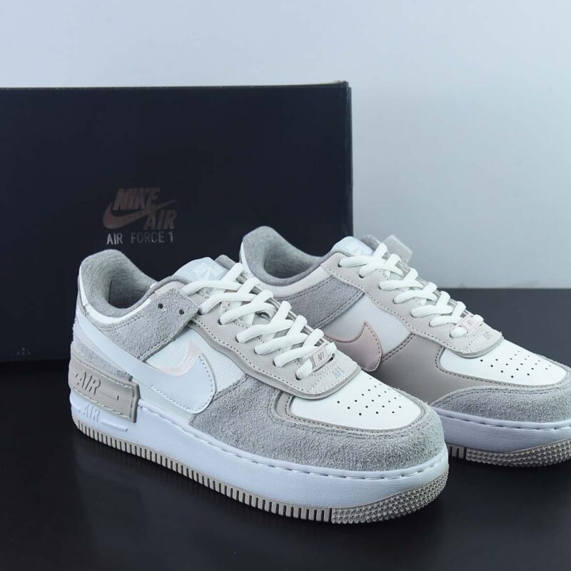 NK WMNS Air Force 1 Shadow全新少女系解构主义设计 空军一号马卡龙低帮休闲板鞋 货号：FB7172-111