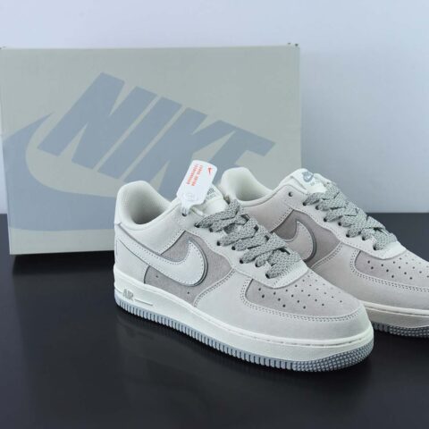 Nike Basketbal勒布朗 詹姆斯限定款 Nike Air Force 1 Low '07 “Four Horsemen”PE 深灰麂皮空军一号货号：DZ3696-005