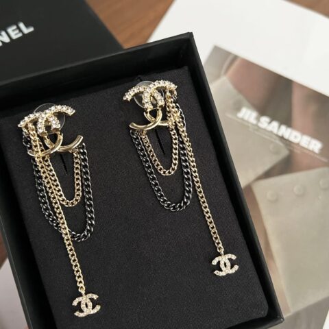 新款☑️CHANEL香奈儿双c流苏耳钉耳环