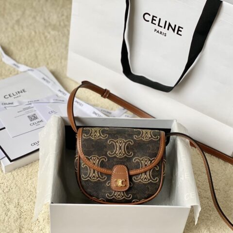 CELINE赛琳520胶囊系列2022新色马鞍包196702