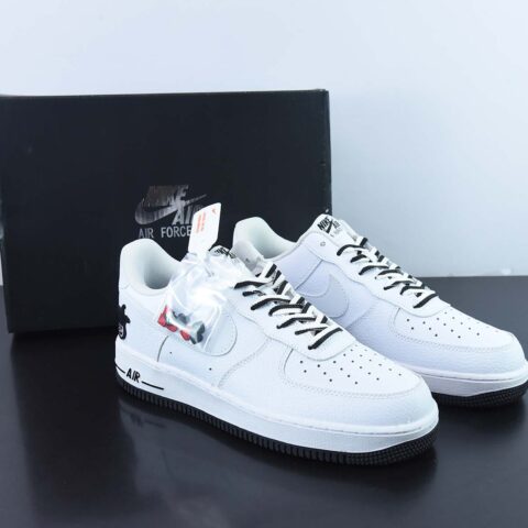 NK Air Force 1 Low 白灰 扑克牌大王低帮休闲板鞋 货号：KH0806-168