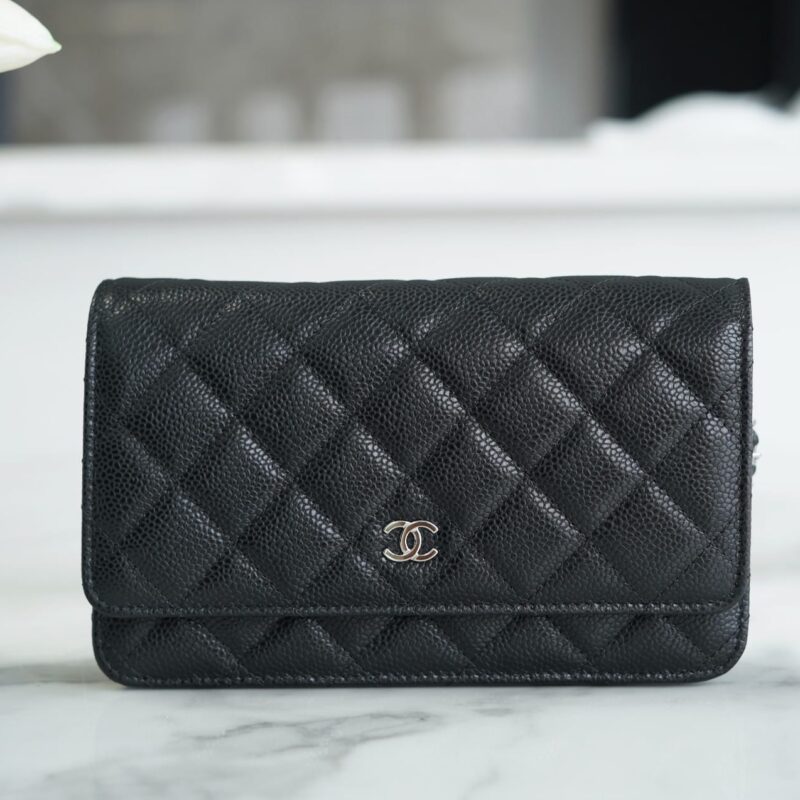 CHANEL 经典款WOC发财包 A33814黑色