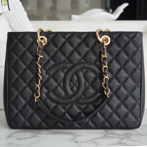 CHANEL Grand Shopping Tote GTS 托特包 A50995黑色金扣