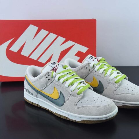 Nk SB Dunk Low "85" 绿黄双勾 SB低帮运动休闲板鞋 货号：DO9457-111