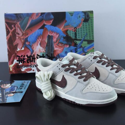 Otomo Katsuhiro x Nike SB Dunk Low "Steamboy OST"大友克洋灰红低帮休闲板鞋 麂皮货号:DD0012-258