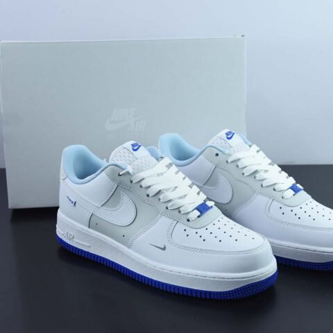 Nike Air Force 1 AF1 空军一号/低帮 白灰蓝 货号：FB1844-111