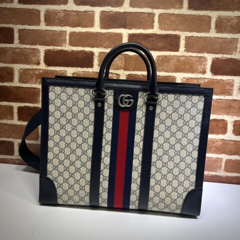 GUCCI古驰蓝胶/蓝皮托特包724665