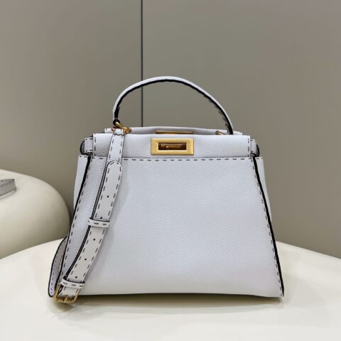 FENDI芬迪荔枝纹牛皮手袋2119M