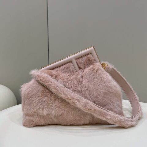 FENDI芬迪first系列F字母水貂毛手袋80028L