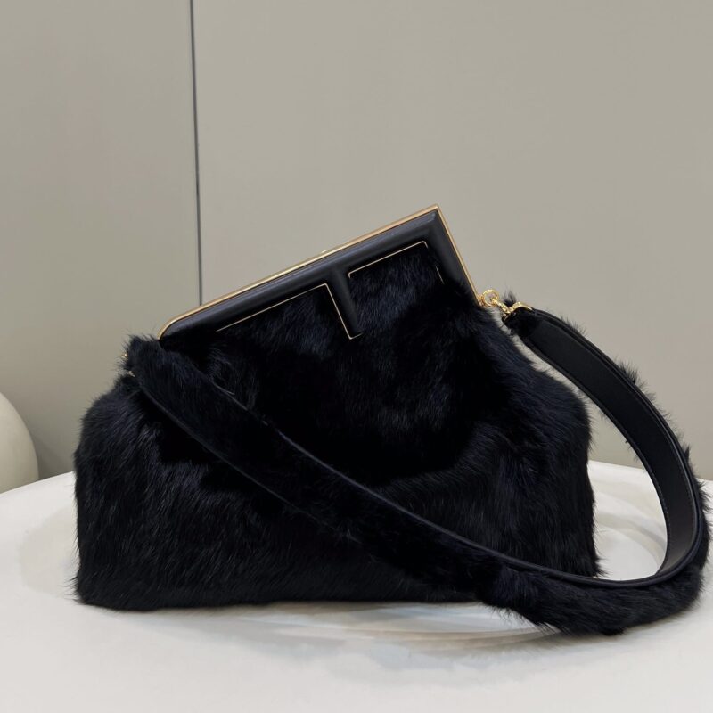 FENDI芬迪first系列F字母水貂毛手袋80028L