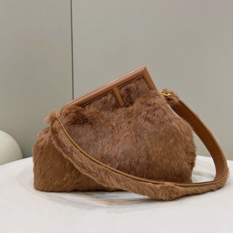 FENDI芬迪first系列F字母水貂毛手袋80028L