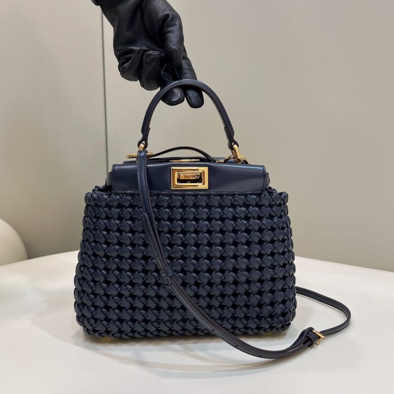 FENDI芬迪编织羊皮PEEKABOO手袋8269S