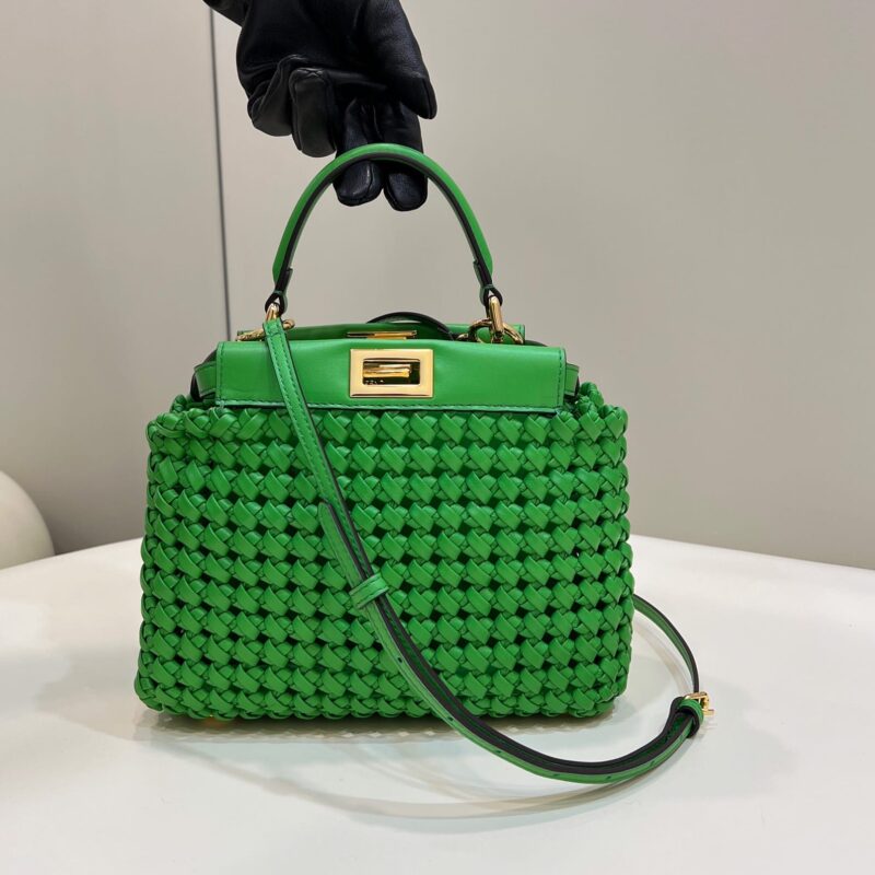 FENDI芬迪编织羊皮PEEKABOO手袋8269S