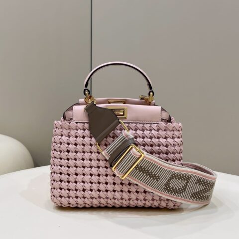 FENDI芬迪编织羊皮PEEKABOO手袋8269S